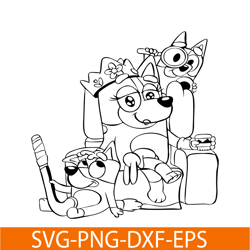Cute Bluey Design SVG PNG DXF EPS Bluey Cartoon SVG Bluey SVG