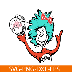 Thing 2 Half SVG, Dr Seuss SVG, Cat In The Hat SVG DS105122328