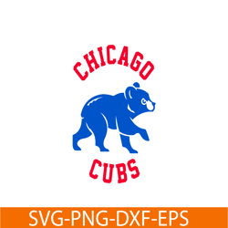 Chicago Cubs The Iconic Bear SVG PNG DXF EPS AI, Major League Baseball SVG, MLB Lovers SVG MLB01122301