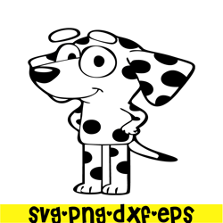 Mrs. Retriever Dalmatian SVG PNG DXF EPS Bluey Character SVG Bluey Cartoon SVG