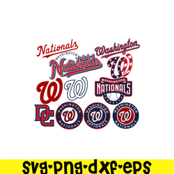 Washington Nations Logos Collection SVG, Major League Baseball SVG, Baseball SVG MLB2041223156