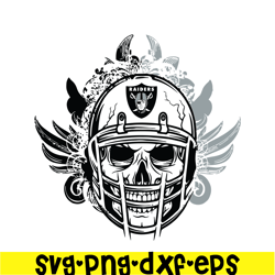 Raiders The Skull SVG PNG DXF EPS, Football Team SVG, NFL Lovers SVG NFL2291123134