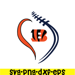 Bengals NFL Letter SVG PNG EPS, NFL Team SVG, National Football League SVG