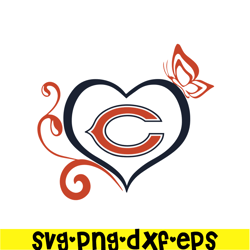 Love For Chicago Bears SVG PNG EPS, National Football League SVG, NFL Lover SVG
