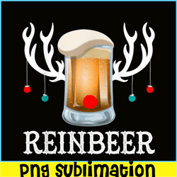 Reinbeer PNG Funny Christmas Gift For Beer Lovers PNG Christmas And Beer PNG
