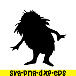 The Lorax Black Shadow SVG, Dr Seuss SVG, Cat In The Hat SVG DS105122336