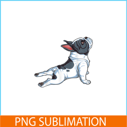 French Namaste Bulldog Yoga PNG, Frenchie Dog Lover PNG, French Dog Artwork PNG
