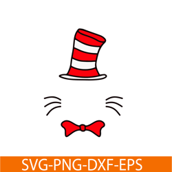 Dr Seuss Hat SVG, Dr Seuss SVG, Cat In The Hat SVG DS104122310