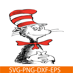 Dr Seuss The Cat Character SVG, Dr Seuss SVG, Cat in the Hat SVG DS104122351