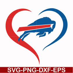 Buffalo Bills heart svg, Bills heart svg, Nfl svg, png, dxf, eps digital file NFL13102016L