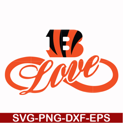 Cincinnati Bengals Love svg, Cincinnati Bengals svg, Bengals svg, Sport svg, Nfl svg, png, dxf, eps digital file NFL1810