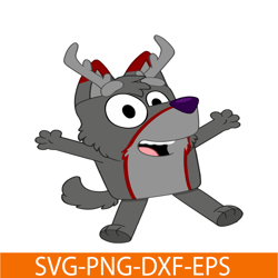 Bluey Reindeer SVG PNG PDF Bluey Cosplay SVG Bluey SVG