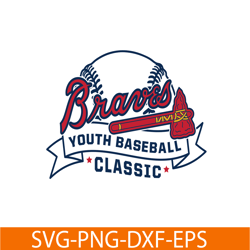 Atlanta Braves Youth Baseball SVG PNG DXF EPS AI, Major League Baseball SVG, MLB Lovers SVG MLB30112323