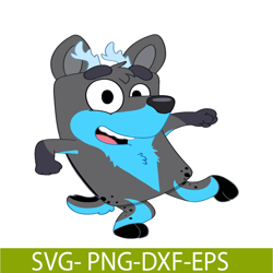 Bluey Blue Coloring SVG PNG PDF