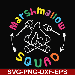 Marshmallow squad camping svg, png, dxf, eps digital file CMP026