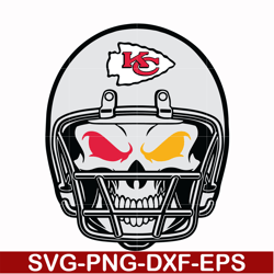 Kansas City Chiefs skull svg, Chiefs skull svg, Nfl svg, png, dxf, eps digital file NFL21102018L