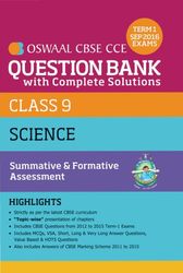 CBSE CCE Science Question Bank With Complete Solutions For Class 9 Term I (April to Sept) Summative and Formative