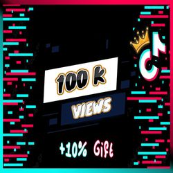 REAL TikTok 100K Views Lifetime Increase TikTok Views Fast and Reliable Social Media Templates