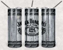 jack daniel's white barrel tumbler png, drink tumbler design, straight design 20oz/ 30oz skinny tumbler, png file