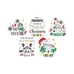 Christmas SVG Bundle, winter svg, snowflake svg, deer svg, santa svg, holiday svg, Christmas Svg, Instant download-1