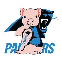 Pig Tattoo Fan Carolina Panthers Svg, Carolina Panthers Svg, NFL Svg, Football logo Svg, Digital download