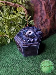 Ice Dragon box - wedding box - ring box - dragon eye - dragon jewerly box - dragon eye box - dragon fantasy - box