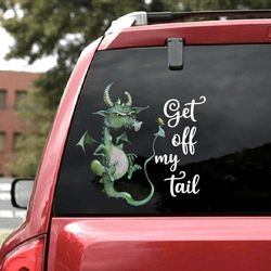 get off my tail dragon car window decal stickers vinyl decal decal waterproof