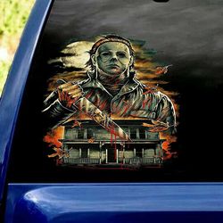 horror car window decal stickers vinyl decal michael myers decal waterproof