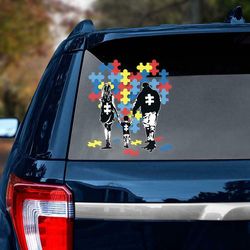 autism you'll never walk alone car window decal stickers vinyl decal waterproof