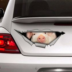 pig car window decal pig stickers vinyl decal pig decal waterproof