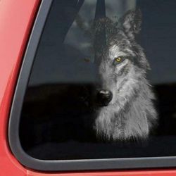 pet dog wolves stickers car window decal stickers vinyl decal decal waterproof