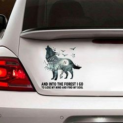 wolf car window decal stickers vinyl decal decal waterproof