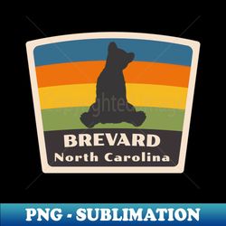 brevard north carolina roaming mountain baby bear - png transparent digital download file for sublimation - vibrant and eye-catching typography