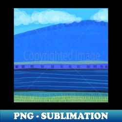 Blue field - Unique Sublimation PNG Download - Perfect for Creative Projects