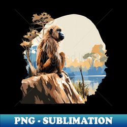 Baboon - Modern Sublimation PNG File - Bring Your Designs to Life