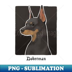 Classy Doberman - Modern Sublimation PNG File - Perfect for Personalization
