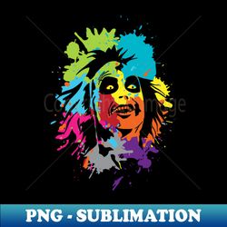 Beetlejuice Paint Splash - Special Edition Sublimation PNG File - Enhance Your Apparel with Stunning Detail