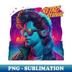 Retro Revival - High-Quality PNG Sublimation Download - Perfect for Personalization
