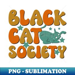Black cat - Stylish Sublimation Digital Download - Perfect for Sublimation Art