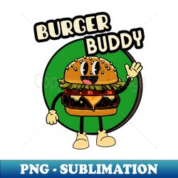Burger Buddy - Artistic Sublimation Digital File - Enhance Your Apparel with Stunning Detail