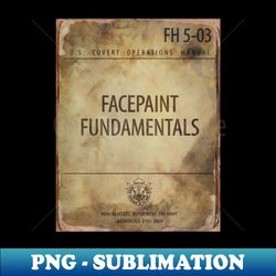 FACEPAINT FUNDEMENTALS - Sublimation-Ready PNG File - Stunning Sublimation Graphics