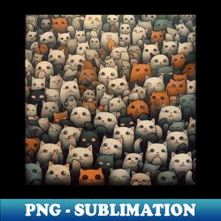 Cats - Vintage Sublimation PNG Download - Unleash Your Inner Rebellion