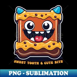 Candy Monster Sweet Tooth and Cute Bite - Unique Sublimation PNG Download - Unlock Vibrant Sublimation Designs