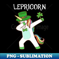 Dabbing Lepricorn Irish Unicorn St Patricks Day Tee - Digital Sublimation Download File - Bold & Eye-catching