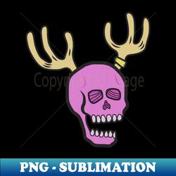 Deer antler skull - Creative Sublimation PNG Download - Perfect for Sublimation Mastery