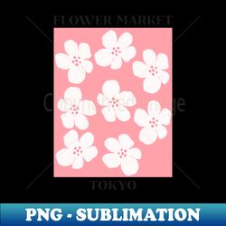 Flower Market Tokyo Cherry Blossom - Unique Sublimation PNG Download - Perfect for Personalization