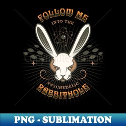 Psychedelic Rabbithole - Modern Sublimation PNG File - Revolutionize Your Designs
