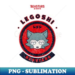 BEASTARS LEGOSHI CHIBI GRUNGE STYLE - High-Quality PNG Sublimation Download - Bold & Eye-catching