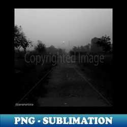 empty road leading nowhere black and white photography - digital sublimation download file - enhance your apparel with stunning detail