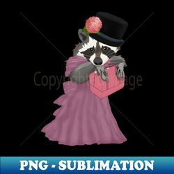 Cute Raccoon Girl - PNG Sublimation Digital Download - Perfect for Creative Projects